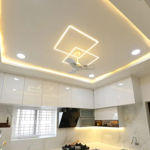 Installation of gypsum false ceilings, bulkheads, and decorative ceiling designs.
