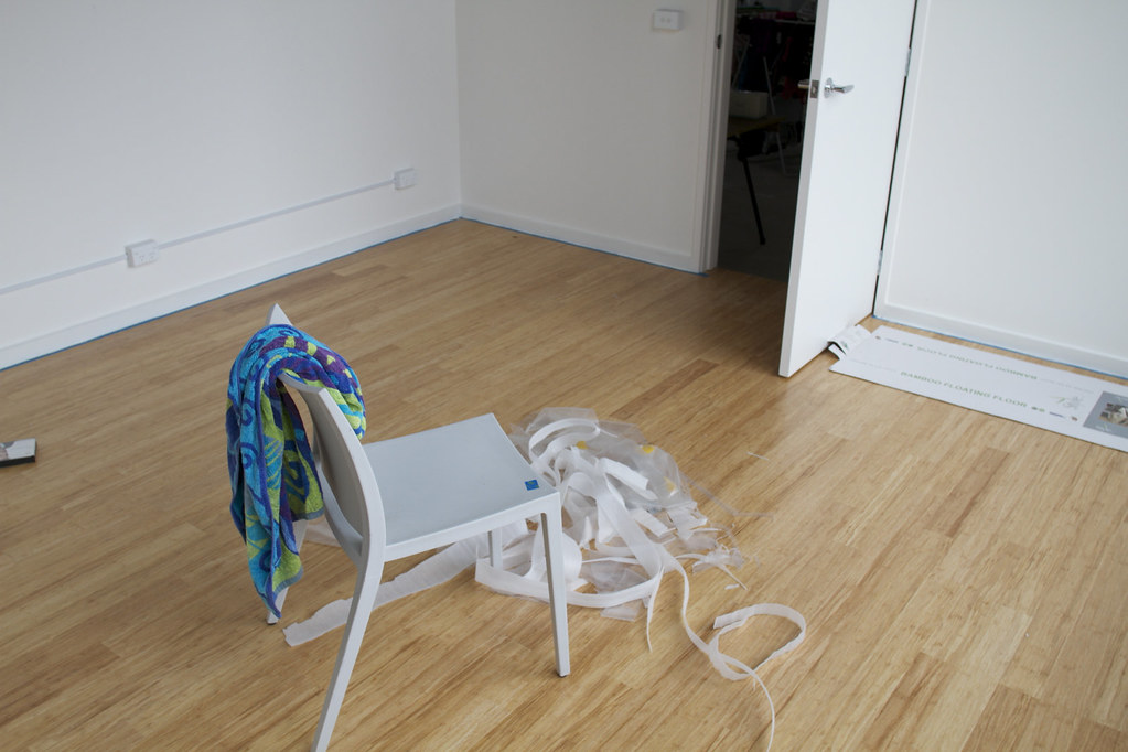 Installation of wooden skirting, trims, and decorative finishing elements.